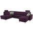 WOHNLANDSCHAFT in Textil Violett - Chromfarben/Violett, Design, Kunststoff/Textil (198/301/165cm) - Xora WOHNLANDSCHAFT in Textil Violett - Chromfarben/Violett, Design, Kunststoff/Textil (198/301/165cm) - Xora