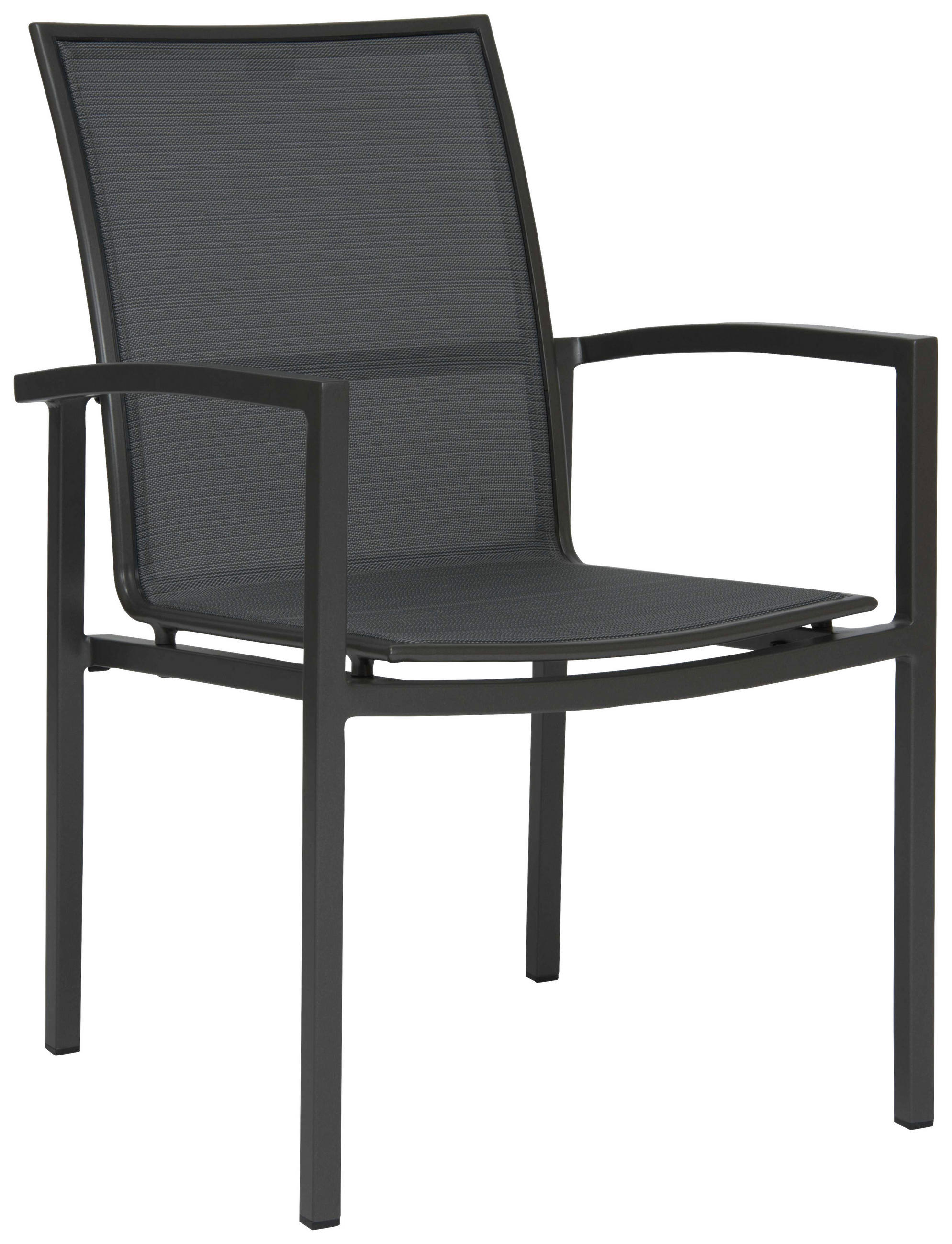 STAPELSESSEL Aluminium Anthrazit, Grau  - Anthrazit/Grau, Design, Textil/Metall (57,5/89/66cm) - Stern