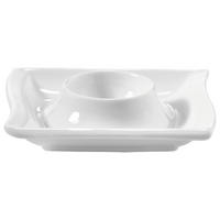 KALÍŠEK NA VEJCE porcelán keramika  - bílá, Basics, keramika (10/10/2,3cm) - Novel