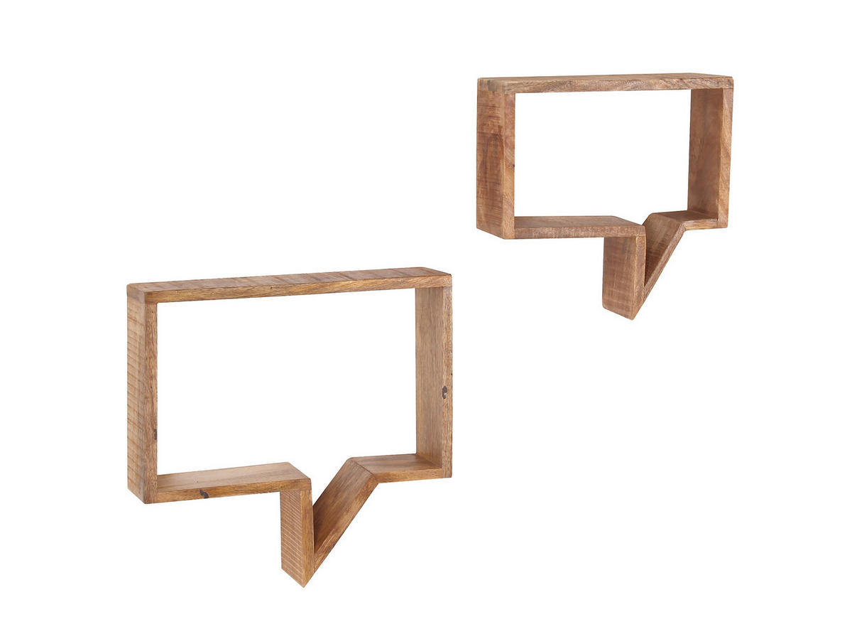 VÄGGHYLLPLAN SET 50-40/46-39/13-13 cm  - naturfärgad, Design, trä (50-40/46-39/13-13cm) - Livetastic