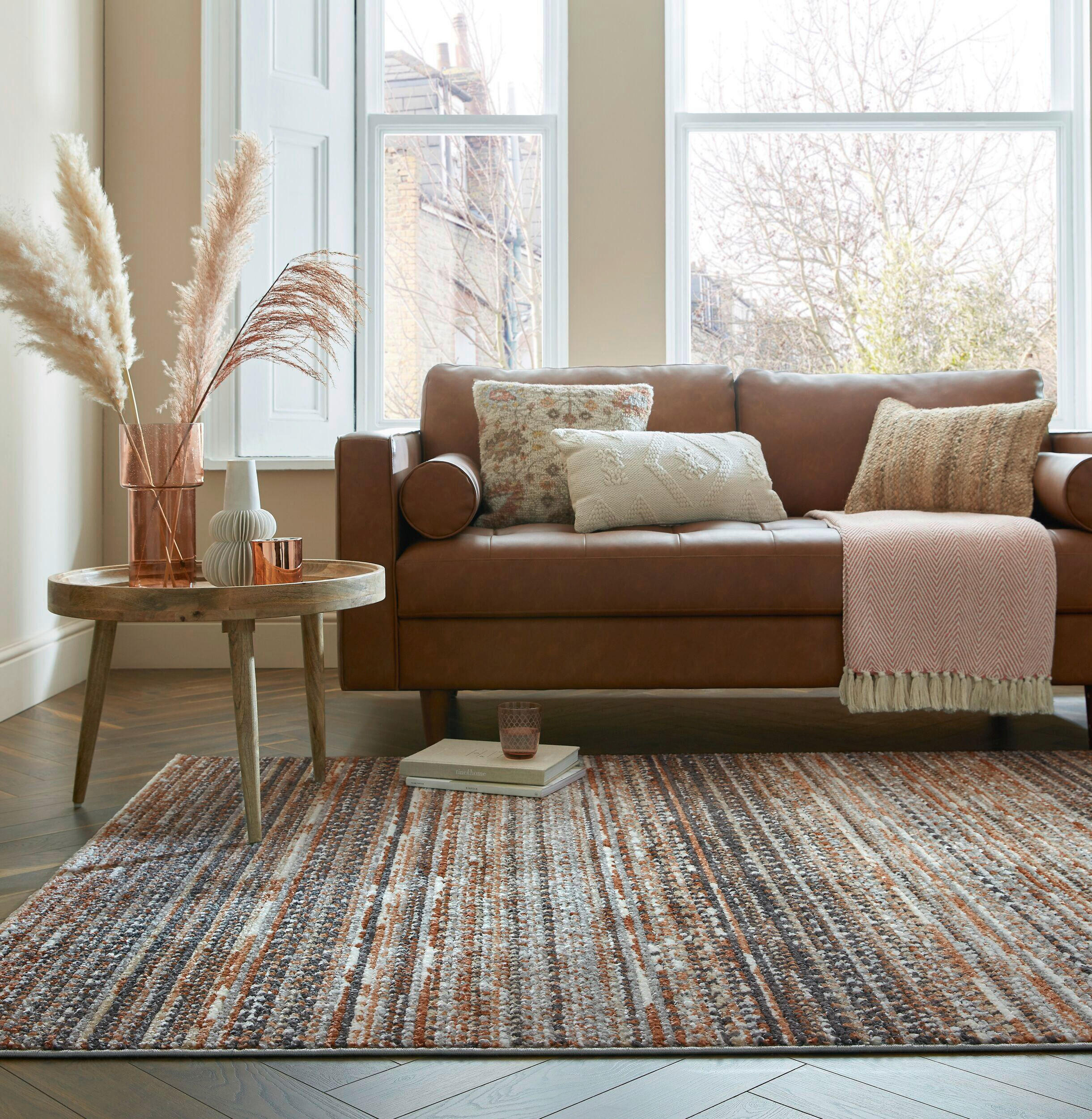 FLACHWEBETEPPICH 120/160 cm Santiago Orange  - Orange, Basics, Textil (120/160cm) - Xora
