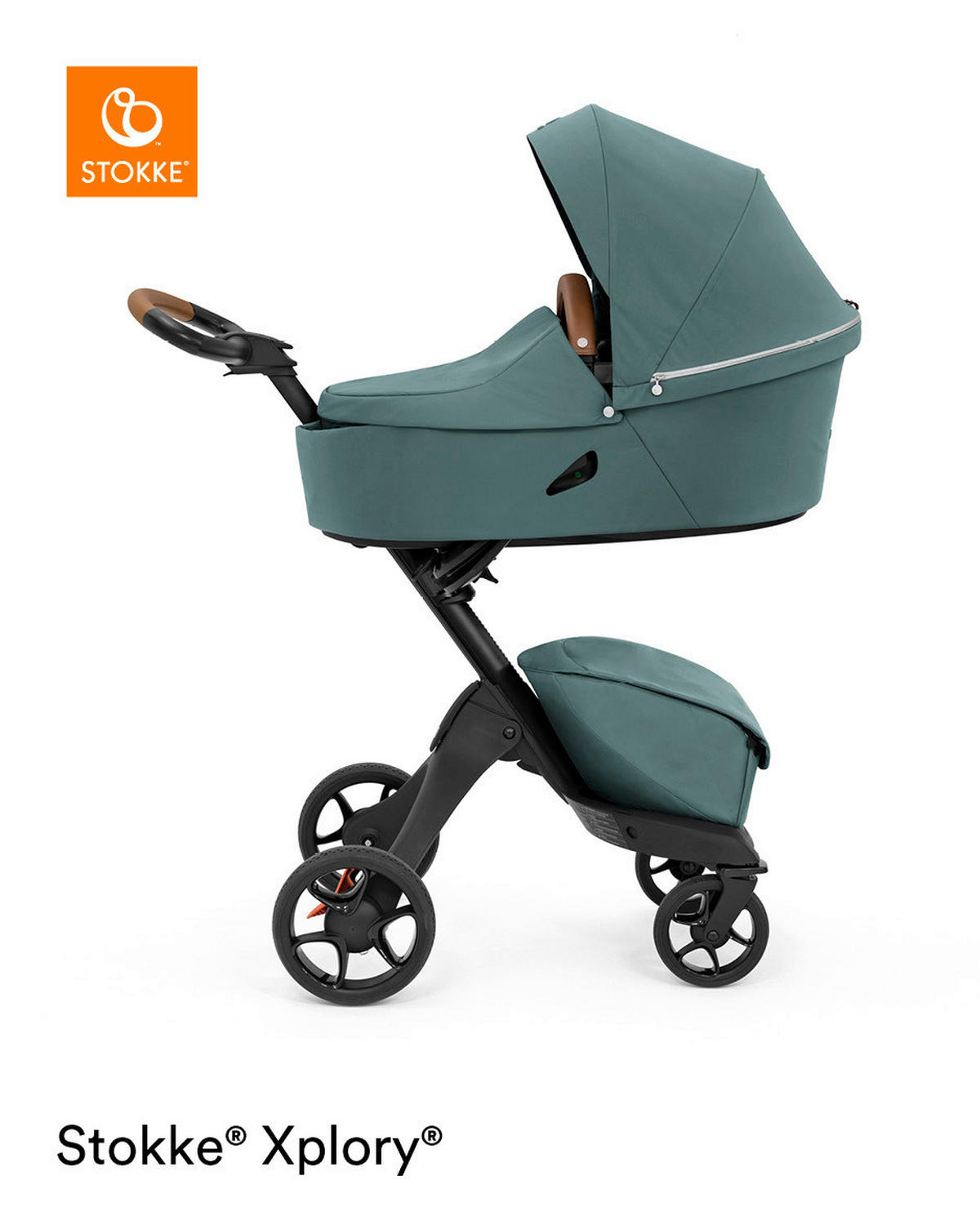 TVRDA KORPA ZA KOLICA - petrolej plava, Osnovno, tekstil/plastika (87/48/16cm) - Stokke