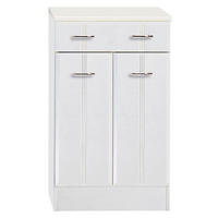 UNTERSCHRANK 50/84/35 cm   - Chromfarben/Weiß, KONVENTIONELL, Holzwerkstoff/Kunststoff (50/84/35cm) - Held