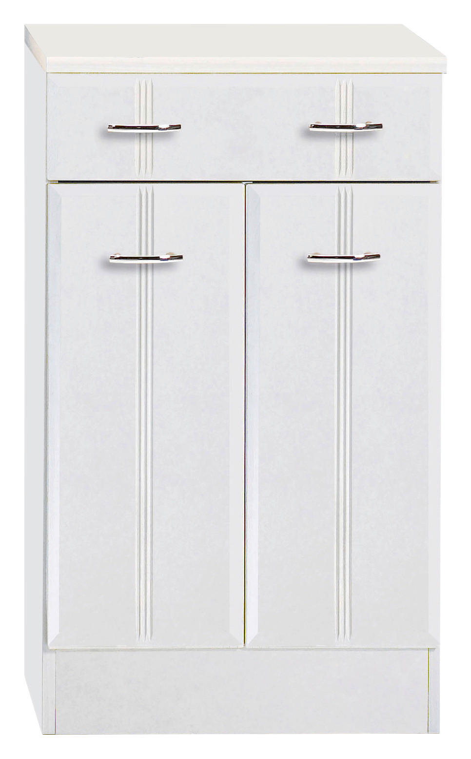 Unterschrank Mit Lade Rallye B: 50cm Weiß Dekor