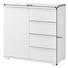 KOMMODE 80/80/40 cm - Alufarben/Weiß, Design, Holzwerkstoff/Kunststoff (80/80/40cm) - Moderano KOMMODE 80/80/40 cm - Alufarben/Weiß, Design, Holzwerkstoff/Kunststoff (80/80/40cm) - Moderano