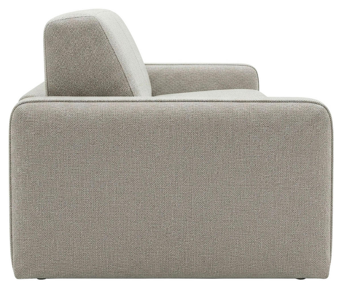 SCHLAFSOFA Webstoff Hellgrau  - Hellgrau/Schwarz, KONVENTIONELL, Kunststoff/Textil (180/86/100cm) - Xora
