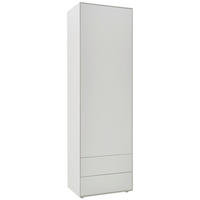 GARDEROBENSCHRANK  in 60/196/39 cm  - Weiß, Design, Holz (60/196/39cm) - Johann Jakob