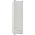 GARDEROBENSCHRANK  in 60/196/39 cm  - Schwarz/Weiß, Design, Holz (60/196/39cm) - Johann Jakob