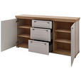 SIDEBOARD  200/100/47 cm 3 Schublade(n)  - Kaschmir/Eiche Artisan, ROMANTIK / LANDHAUS, Holzwerkstoff/Metall (200/100/47cm) - Landscape