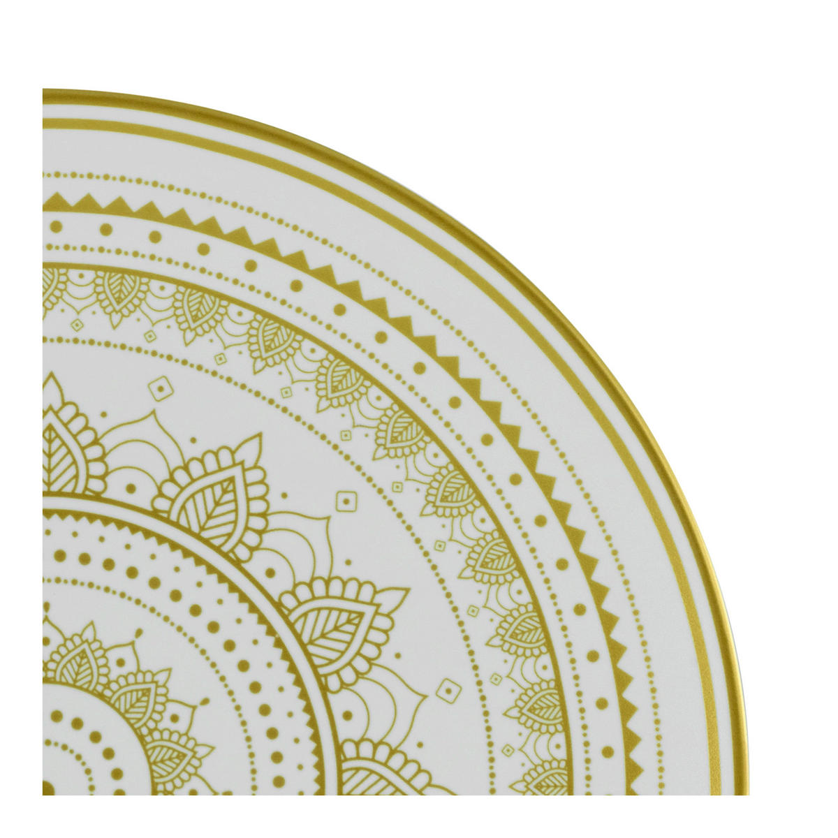 TAFELSERVICE 12-teilig  - Goldfarben/Weiß, Keramik - Creatable