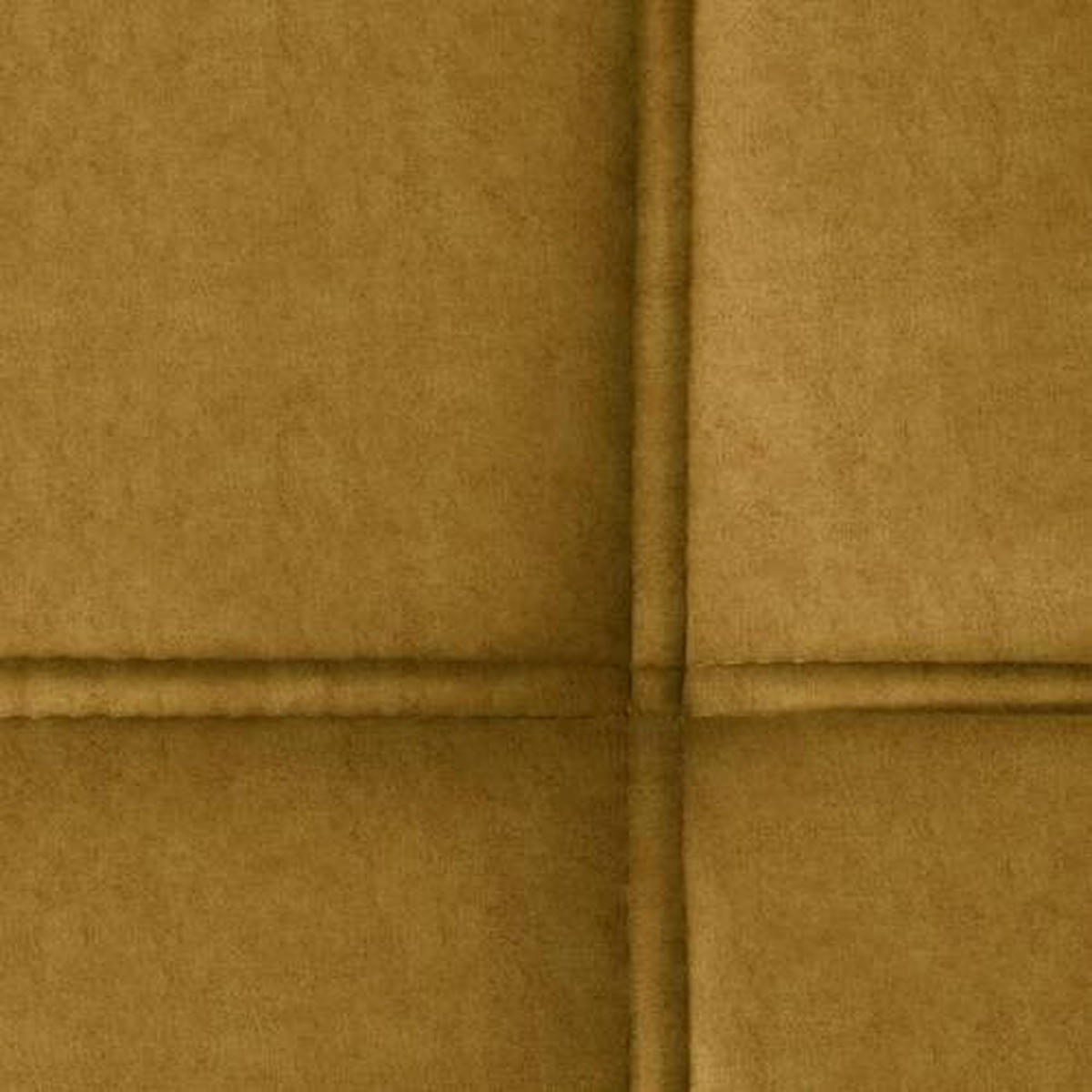 ECKSOFA Gelb, Goldfarben Velours  - Gelb/Goldfarben, Design, Textil/Metall (191/261cm) - Stylife