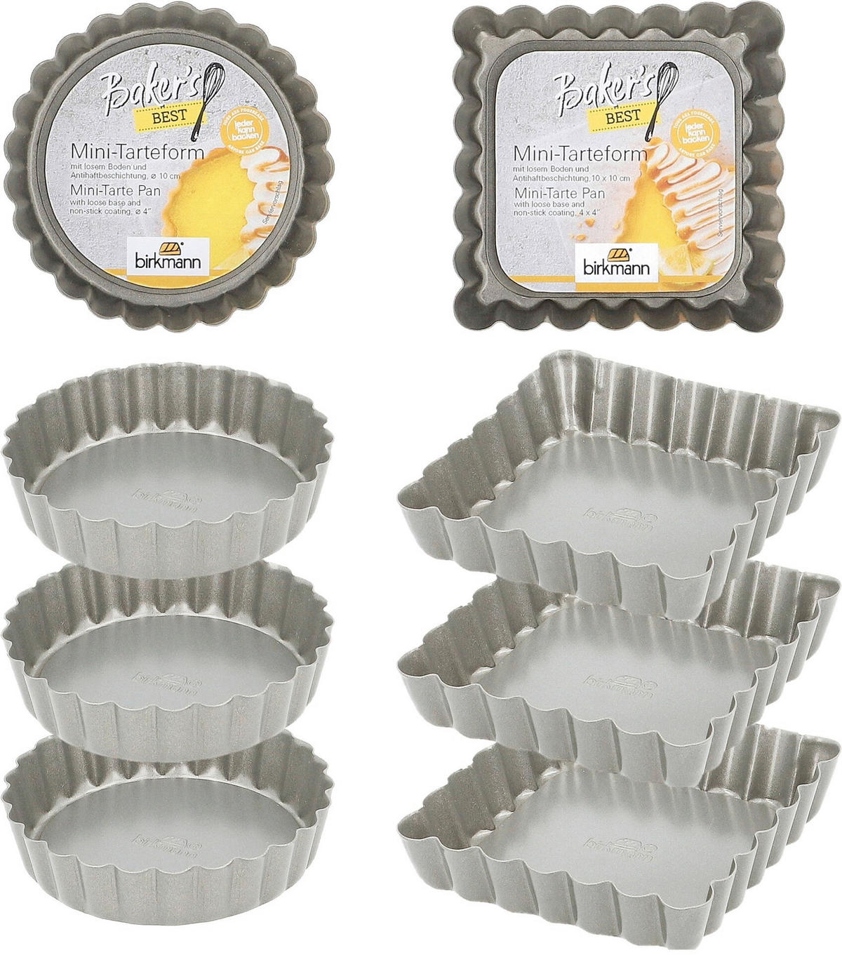 BACKFORMENSET Baker's Best  - Silberfarben, KONVENTIONELL, Metall - Birkmann