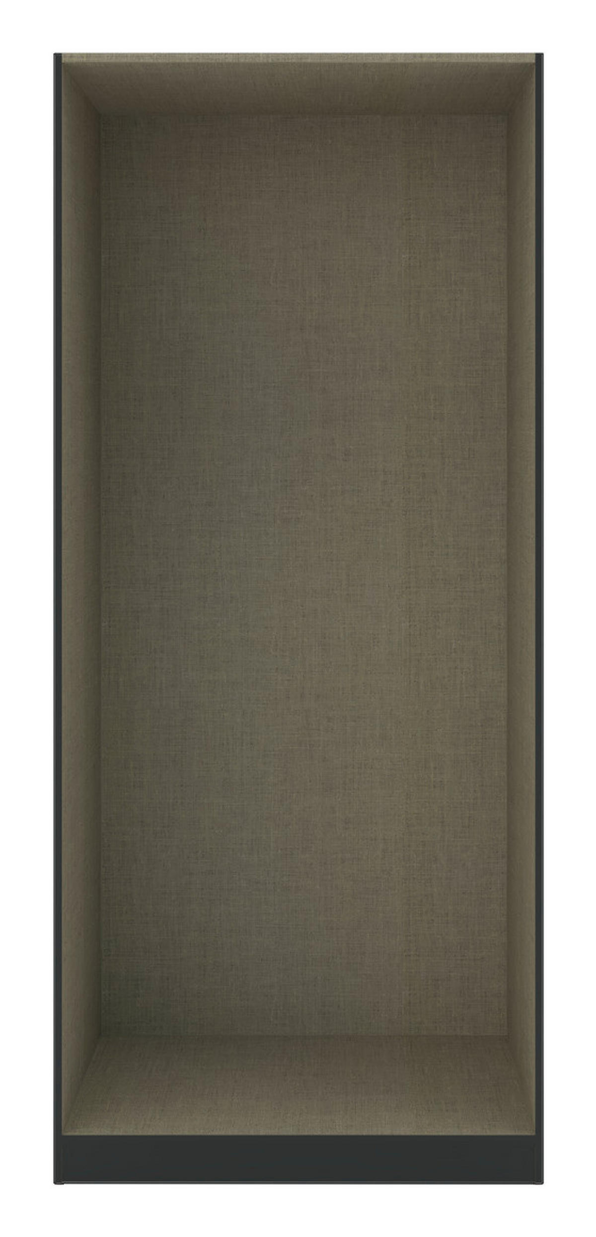 KORPUS ŠATNÍKOVEJ SKRINE, 91,1/210/56,5 cm - antracitová, Konventionell, kompozitné drevo (91,1/210/56,5cm) - Hom`in