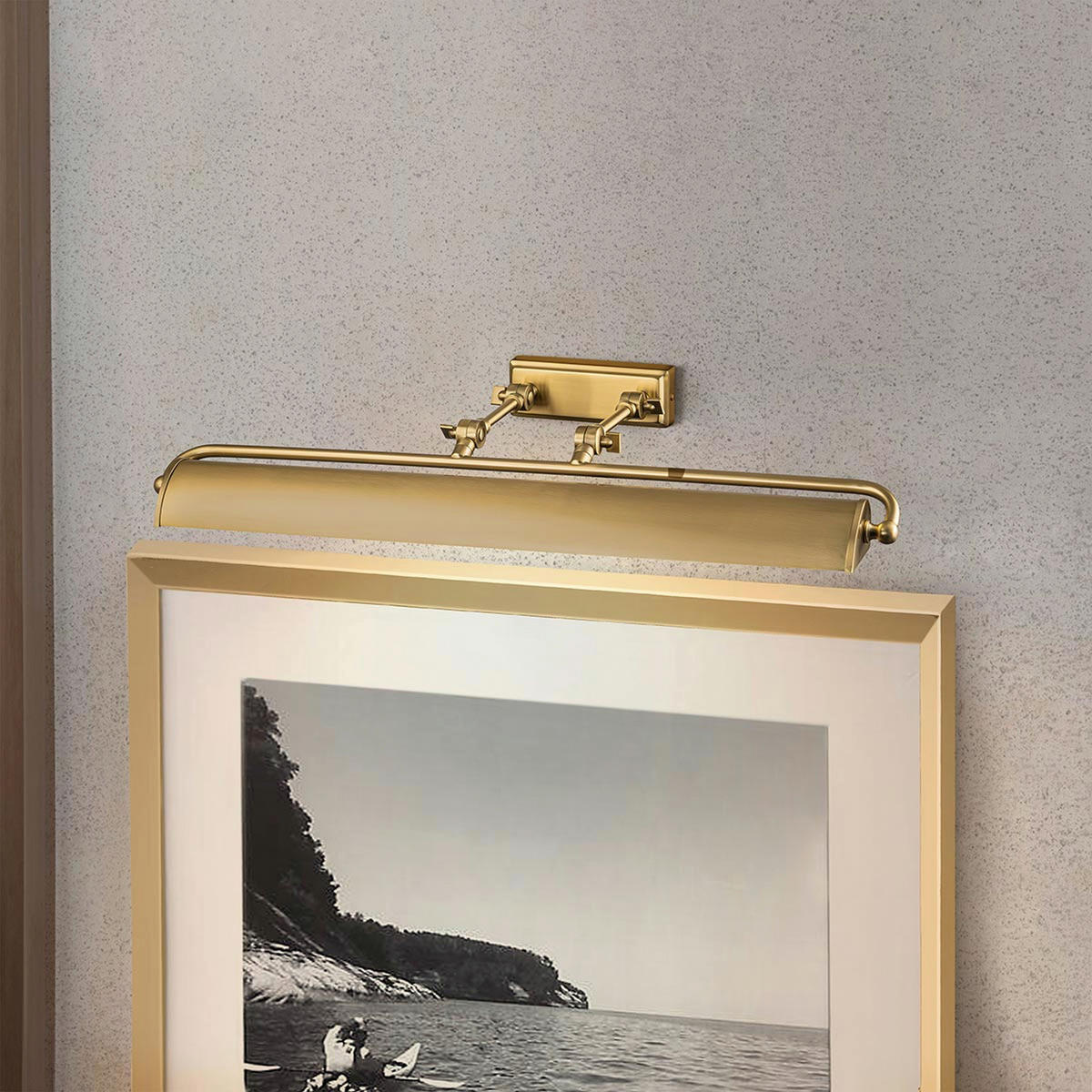 BILDERLEUCHTE   - Messingfarben/Schwarz, KONVENTIONELL, Metall (12.7/70.3/31.8cm) - Elstead Lighting