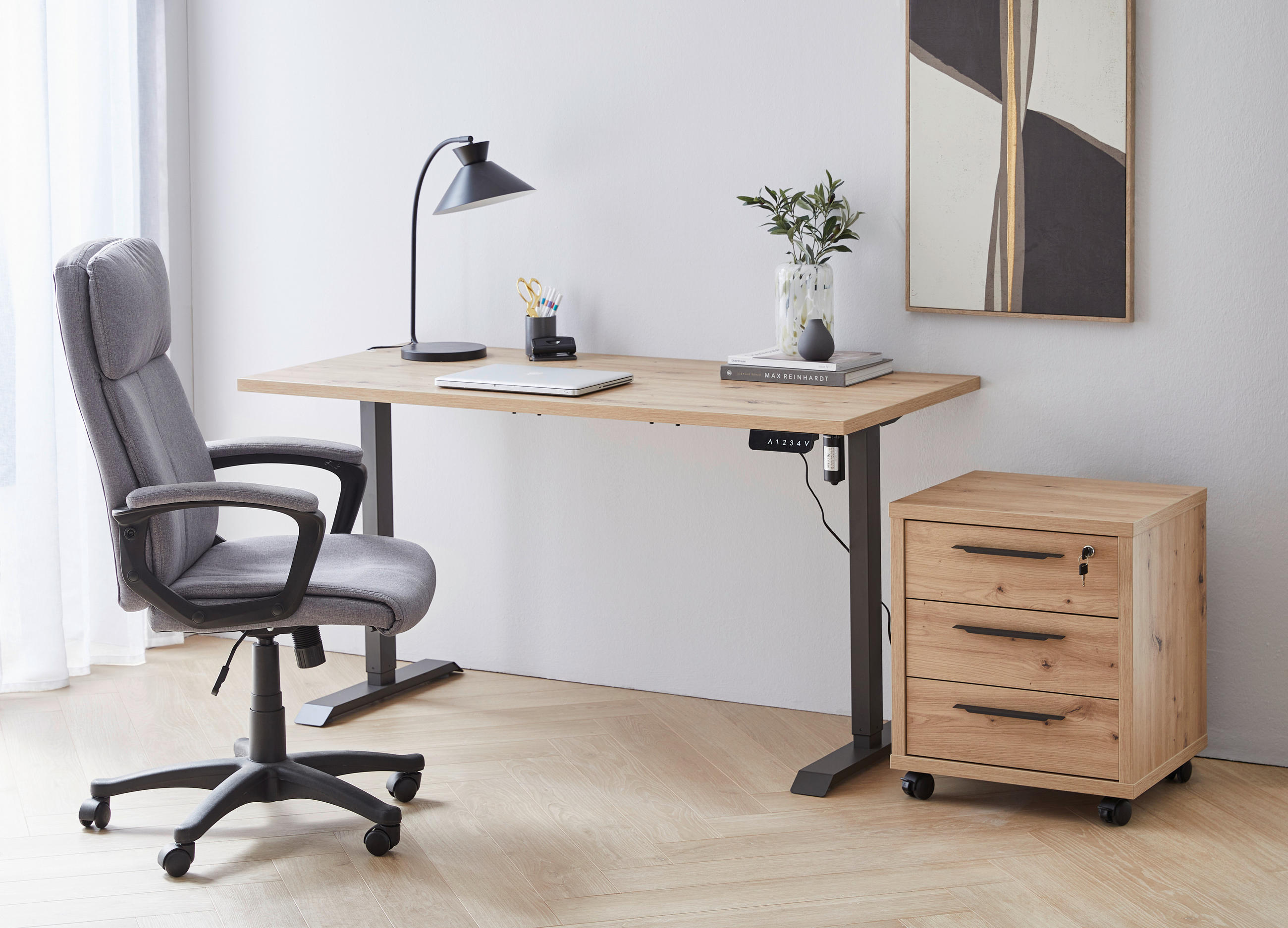 SCHREIBTISCHPLATTE 150/69/3 cm  in Eiche Artisan  - Eiche Artisan, Design, Holzwerkstoff (150/69/3cm) - Carryhome
