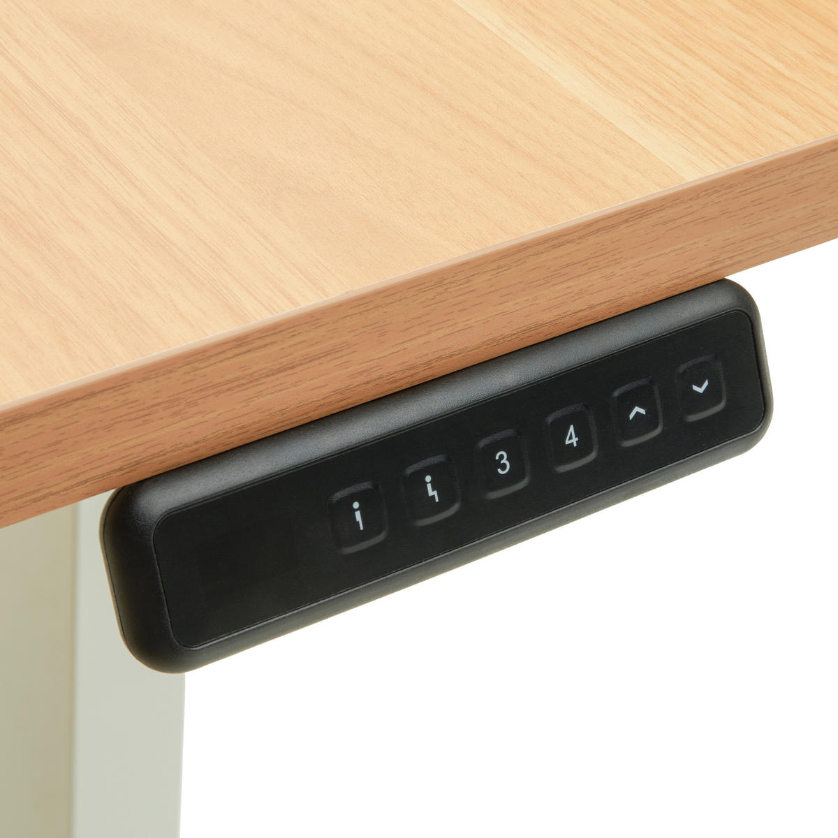 ECKSCHREIBTISCH höhenverstellbar  - Eichefarben/Weiß, MODERN, Holzwerkstoff/Metall (180/120/74,5-119cm) - MID.YOU