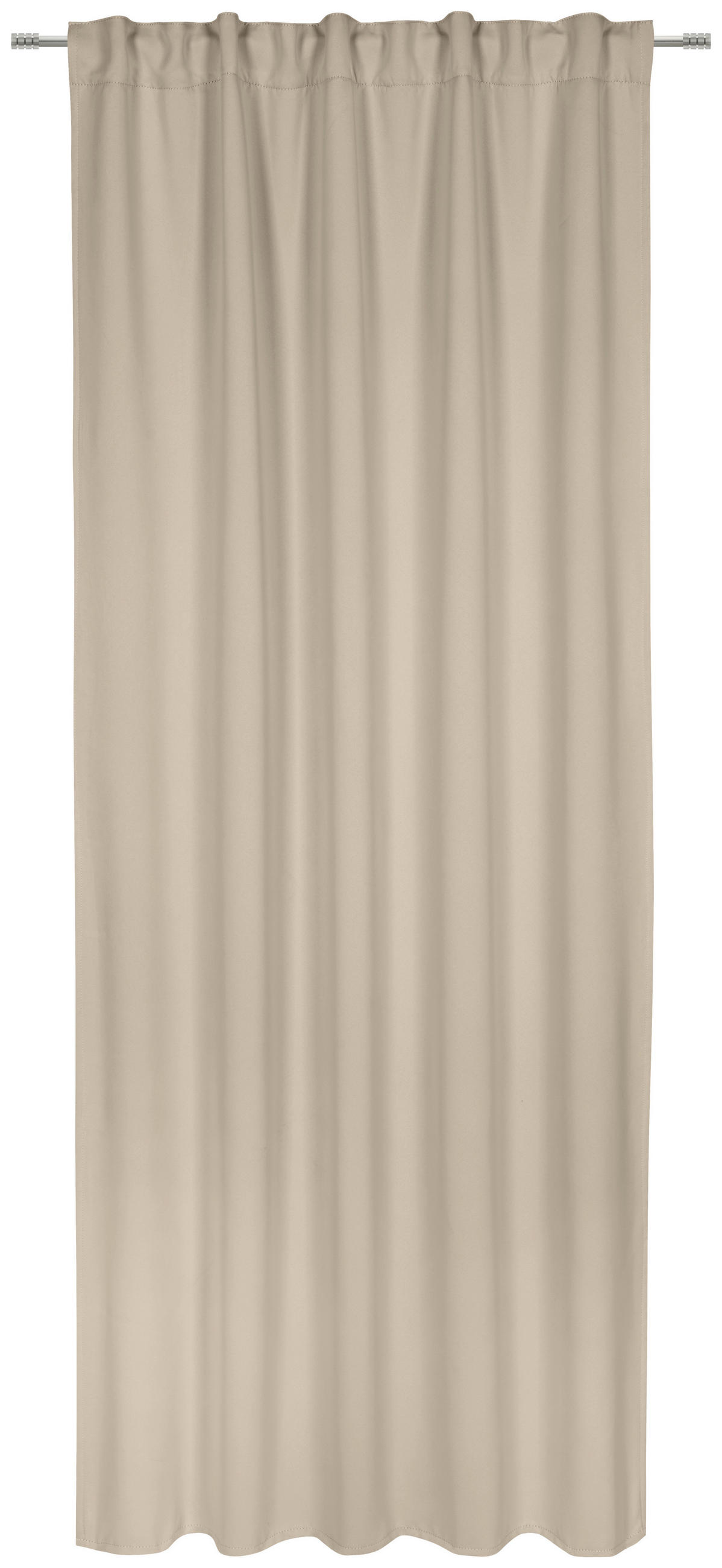 LÄRMSCHUTZVORHANG blickdicht  - Naturfarben, Basics, Textil (135/245cm)