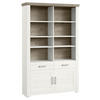 REGALKOMBINATION - Eichefarben/Weiß, Design, Holzwerkstoff/Metall (129,3/206,6/42,2cm) - SetOne by Musterring