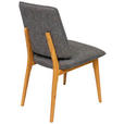 STUHL  Stoffauswahl Webstoff  Blau, Eichefarben  - Blau/Eichefarben, MODERN, Holz/Textil (48/89,5/60cm) - Carryhome