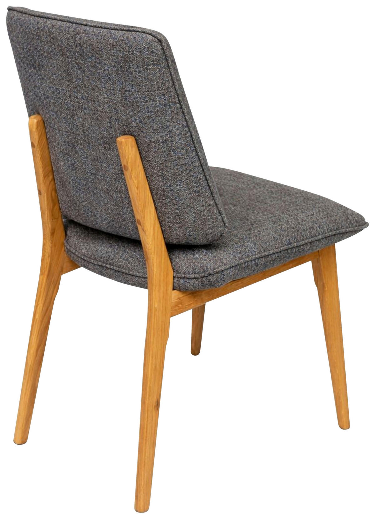 STUHL  Stoffauswahl Webstoff  - Blau/Eichefarben, MODERN, Holz/Textil (48/89,5/60cm) - Carryhome