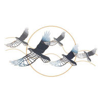 NÁSTENNÁ DEKORÁCIA 91/50/7 cm  - Basics, kov (91/50/7cm)