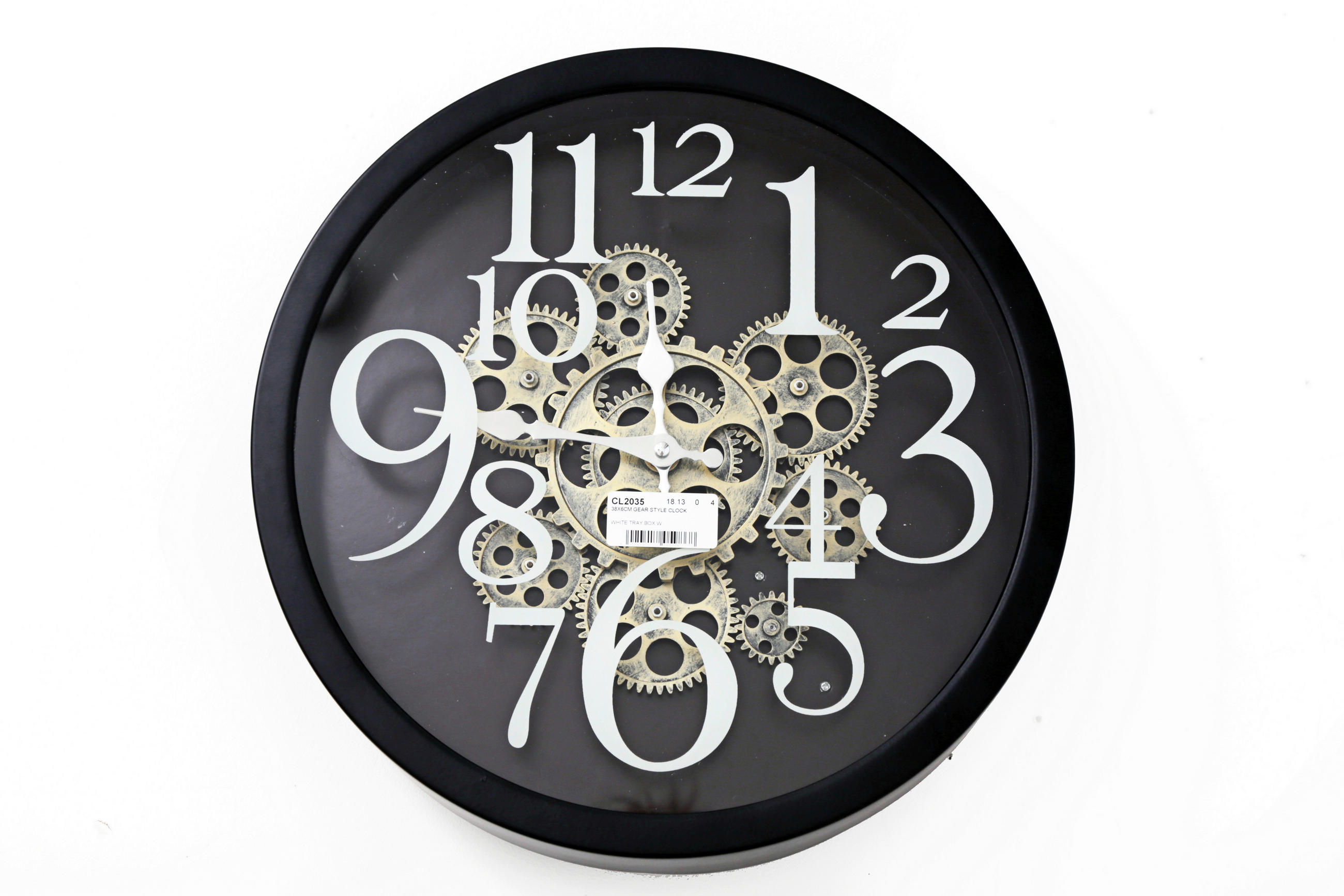 CEAS DE PERETE 38/38/6 cm   - Basics, plastic/sticlă (38/38/6cm)