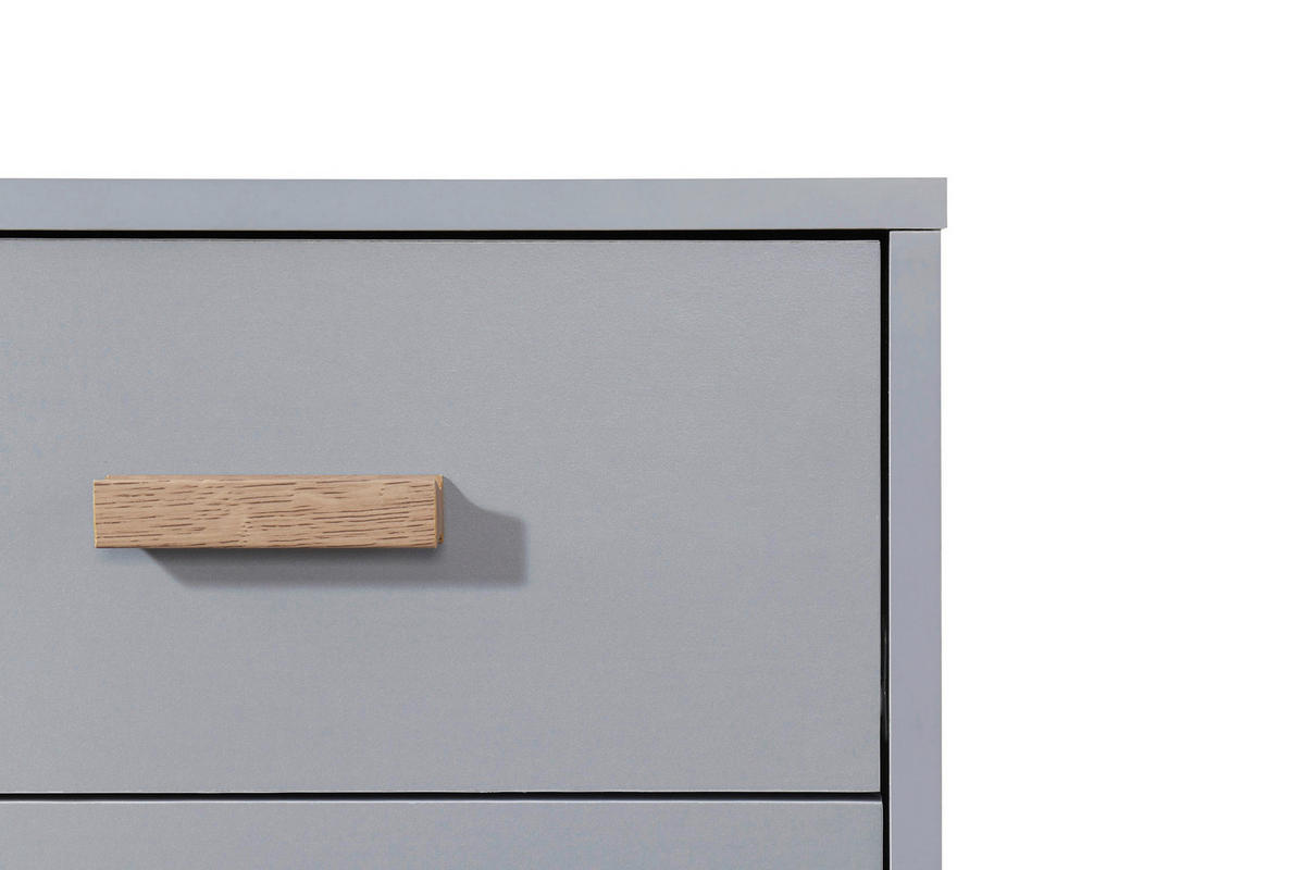 NACHTTISCH 40/55/44 cm  in Eichefarben, Grau  - Eichefarben/Grau, Design, Holz/Holzwerkstoff (40/55/44cm) - MID.YOU