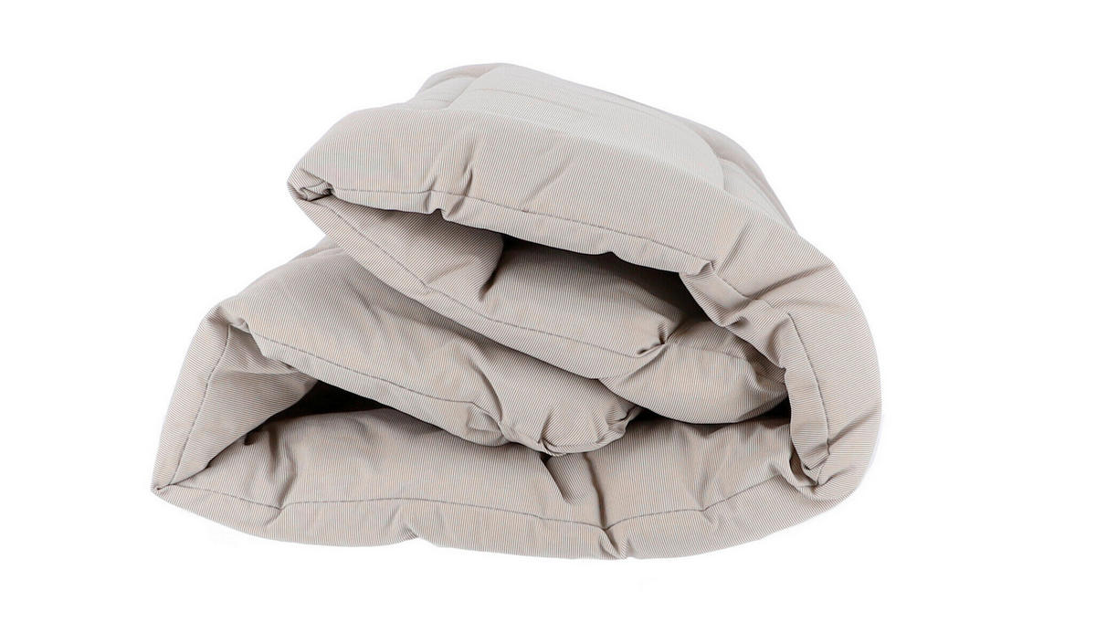 LIEGENAUFLAGE in Taupe Uni  - Taupe, Basics, Textil (78/6/195cm) - FIAM