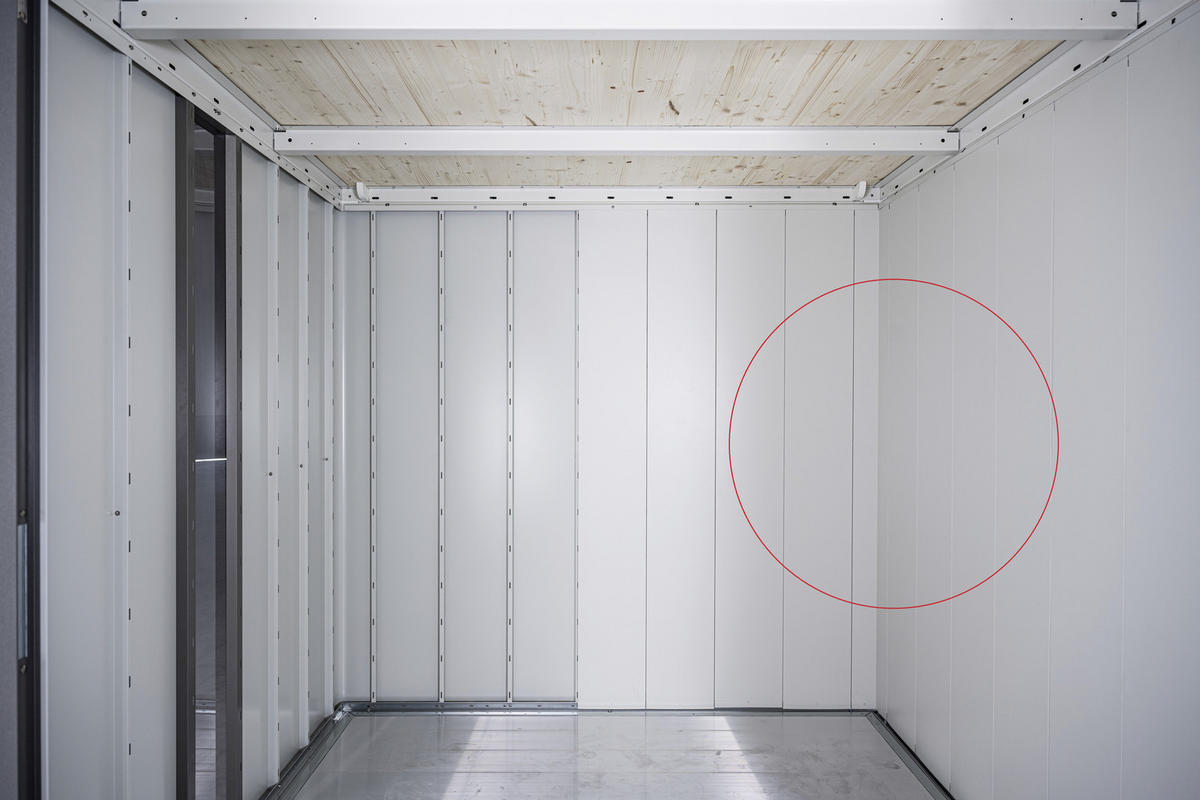 INNENVERKLEIDUNG - Weiß/Grau, Design, Metall (27,9/203,5/2cm) - Biohort