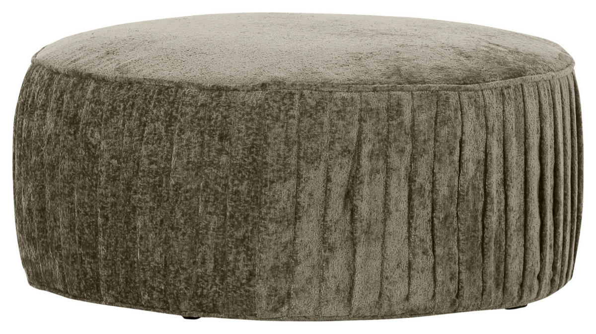 HOCKERTextil Taupe  - Taupe/Schwarz, Design, Kunststoff/Textil (75/38/75cm) - Landscape