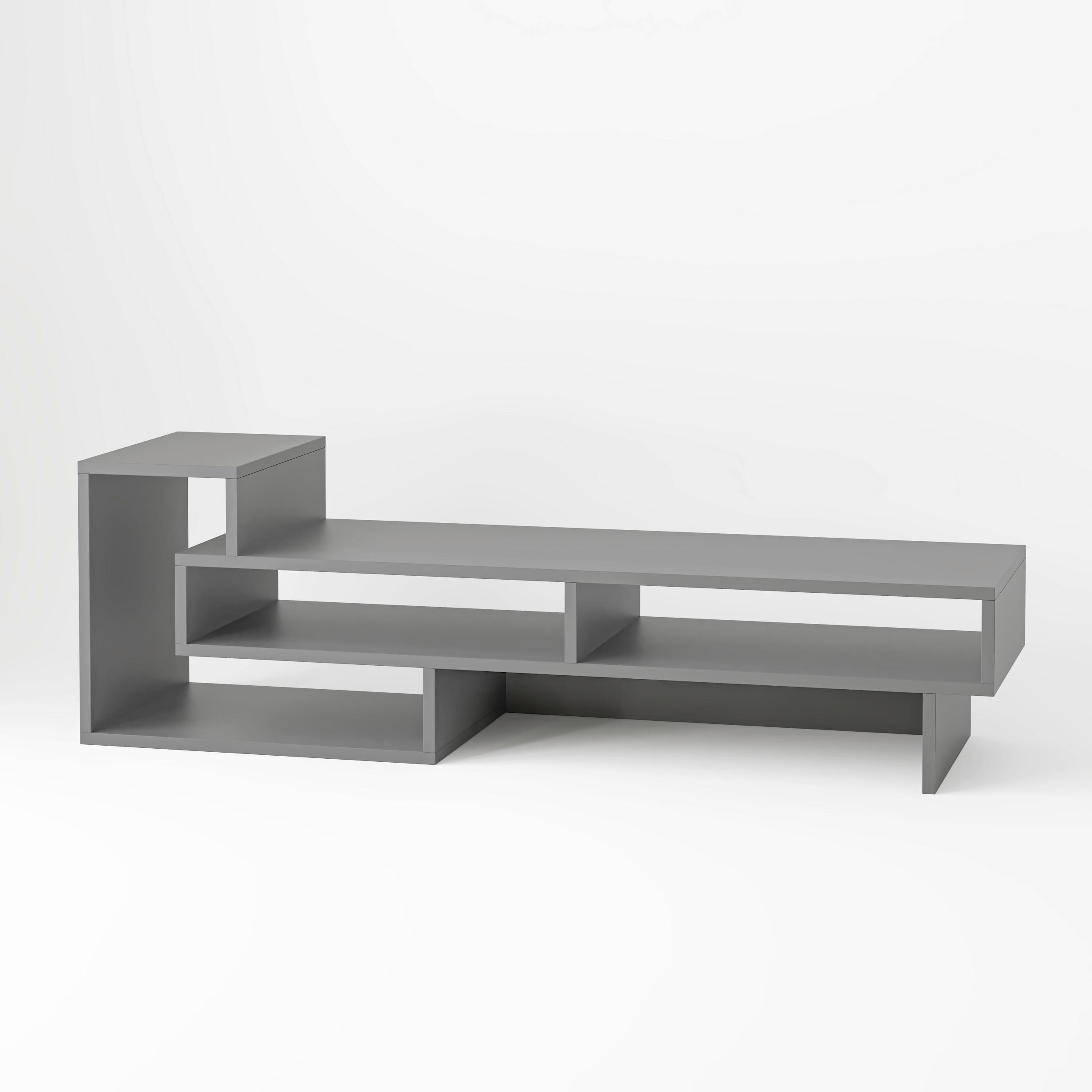 PHONOTISCH - Anthrazit, Design, Holzwerkstoff (42/136.5/40cm) - Livetastic