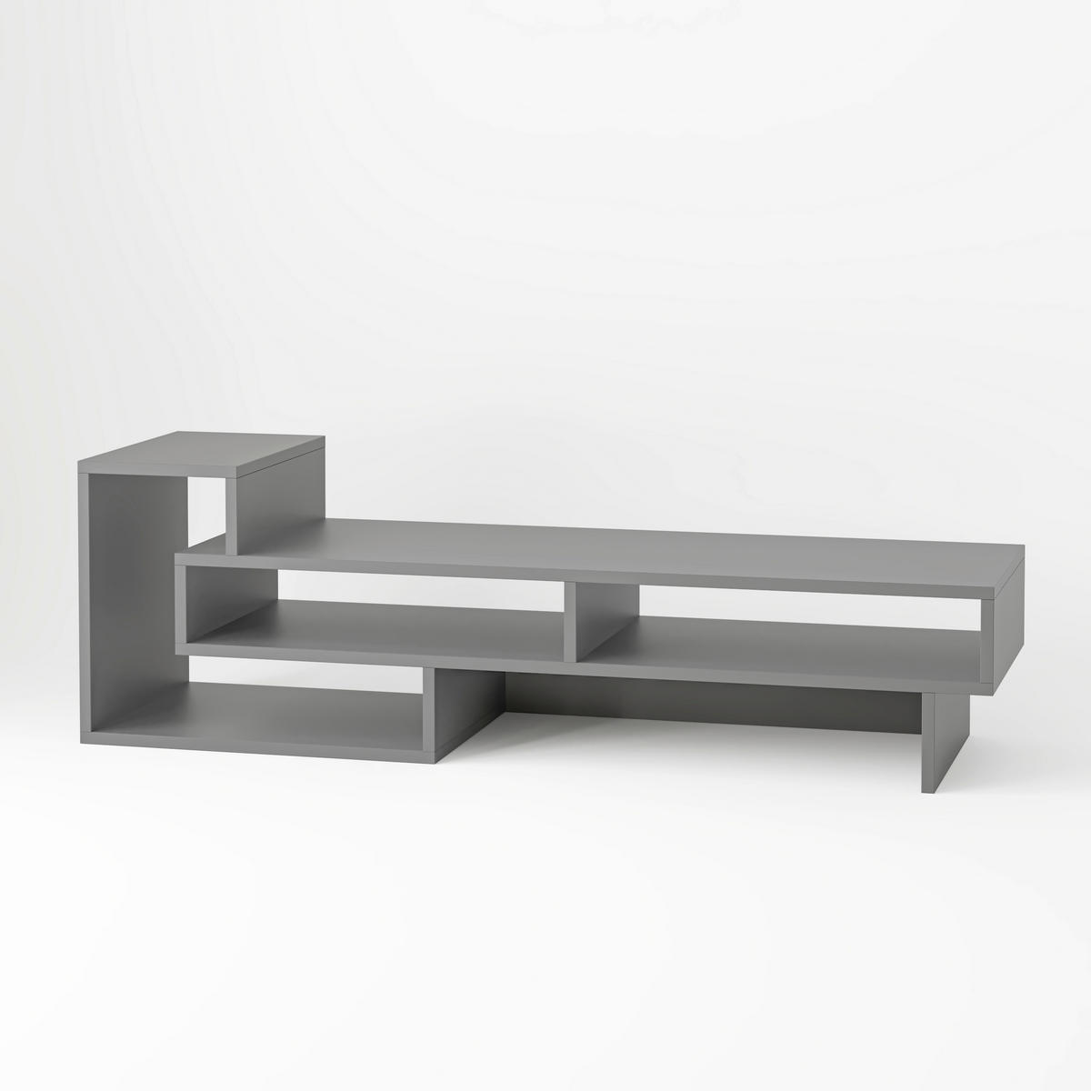 PHONOTISCH - Anthrazit, Design, Holzwerkstoff (42/136.5/40cm) - Livetastic