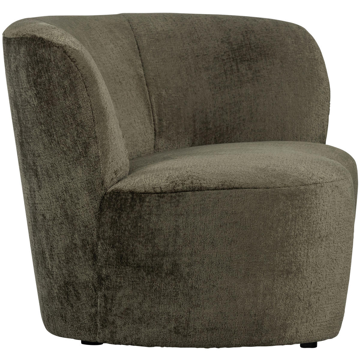 RÉCAMIERE in Samt Dunkelgrün  - Dunkelgrün/Schwarz, Design, Kunststoff/Textil (112/73/80cm) - Livetastic