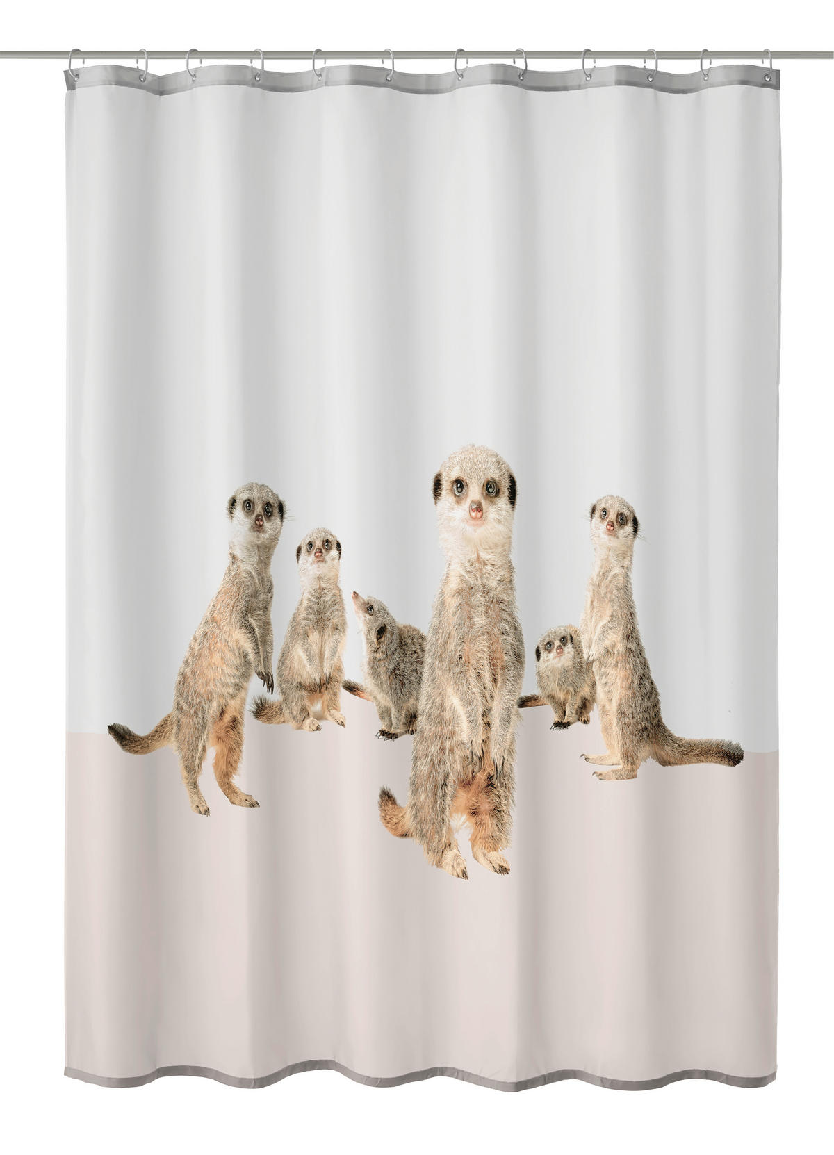 DUSCHVORHANG Surie 180/200 cm  - Beige, Basics, Textil (180/200cm) - Kleine Wolke