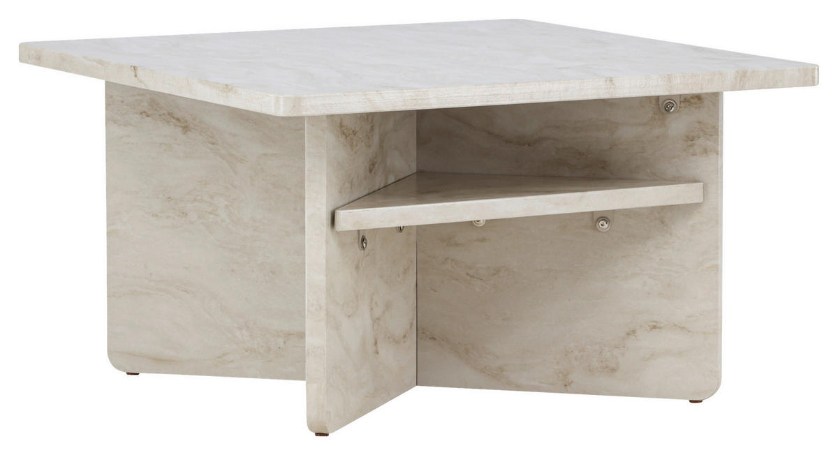 COUCHTISCH 75/75/42 cm quadratisch Beige  - Beige, Design, Holzwerkstoff (75/75/42cm) - Livetastic
