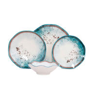 KOMBINOVANÝ SERVIS, 24-dielne, porcelán - viacfarebná, Basics, keramika