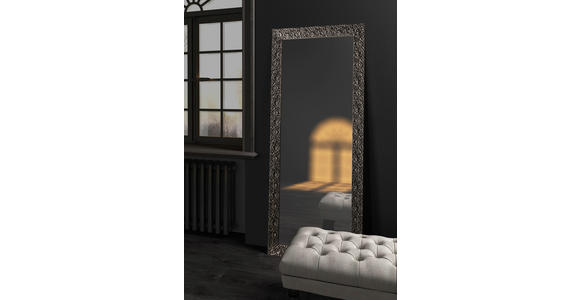 WANDSPIEGEL 80/190/3 cm in rechteckig - Titanfarben, Design, Glas/Holz (80/190/3cm) - Xora