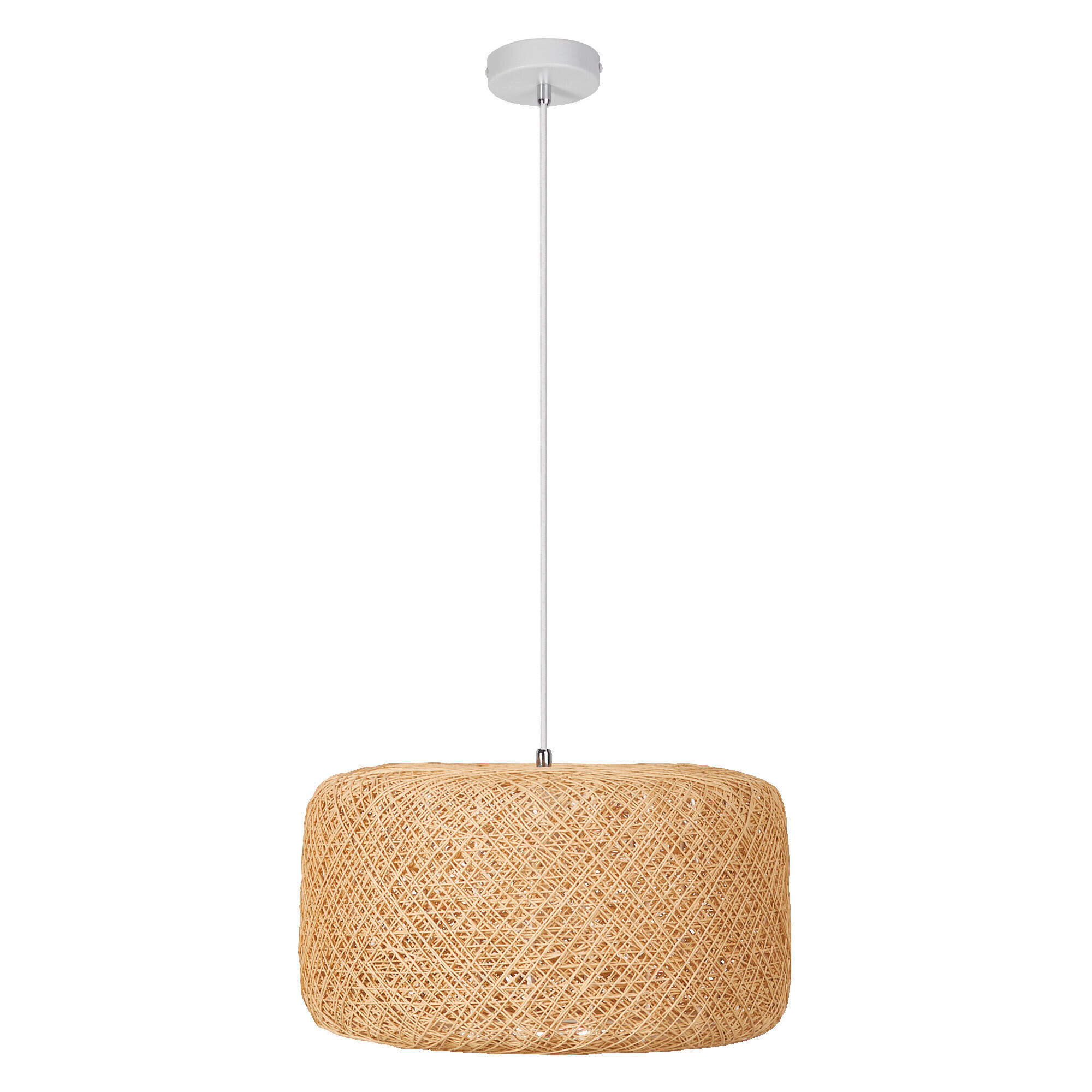 PENDELLEUCHTE 40/150 cm   - Beige, Natur, Papier/Metall (40/150cm) - Ledvance
