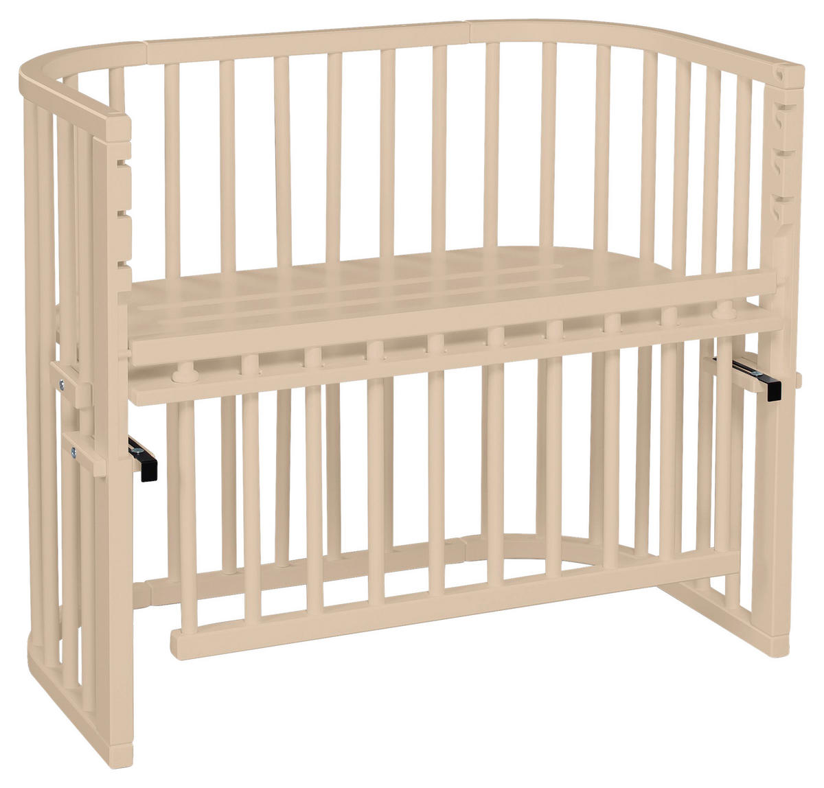 BEISTELLBETT 96/56,50/79 cm  - Beige, Basics, Holz (96/56,50/79cm) - Babybay