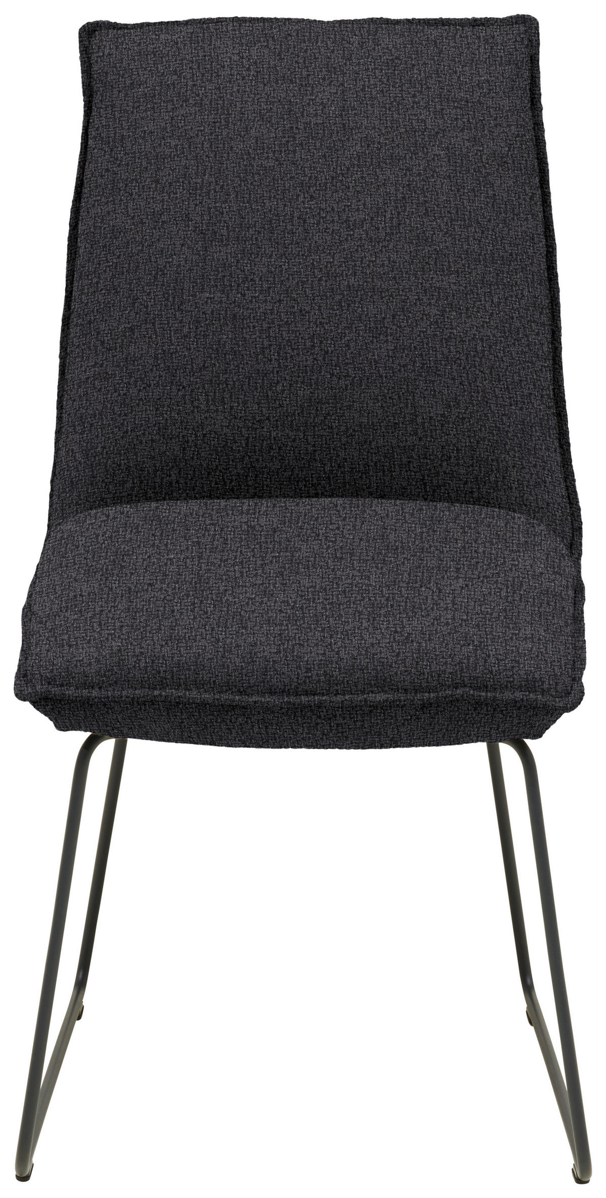 STUHL  Stoff-/Lederauswahl Webstoff  - Anthrazit/Graphitfarben, Design, Textil/Metall (52/85/66cm) - Cassando