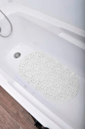 PODLOGA ZA PRHO  TENDANCE  36/0,3/69 cm           bela  - bela, Konvencionalno, umetna masa (36/0,3/69cm) - Homeware