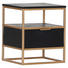 BEISTELLTISCH in Schwarz, Goldfarben - Goldfarben/Schwarz, Trend, Holz/Metall (40/46/35cm) - Carryhome BEISTELLTISCH in Schwarz, Goldfarben - Goldfarben/Schwarz, Trend, Holz/Metall (40/46/35cm) - Carryhome
