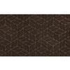FUßMATTE 45/75 cm Dune Leaves dark brown  - Dunkelbraun, KONVENTIONELL, Kunststoff/Textil (45/75cm) - wash+dry