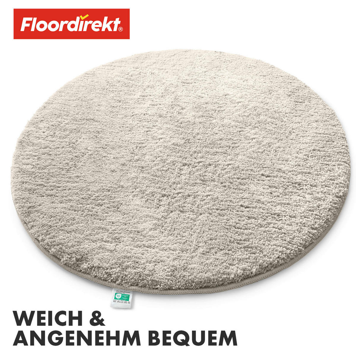 BADEMATTE SKY Elfenbein 95 cm  - Elfenbein, Basics, Kunststoff/Textil (95cm) - Floordirekt