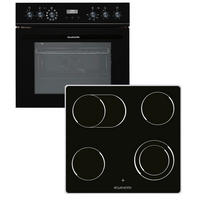 HERDSET WMOC 100  - Schwarz, KONVENTIONELL, Glas/Metall (59,5/59,5/55cm) - Wolkenstein