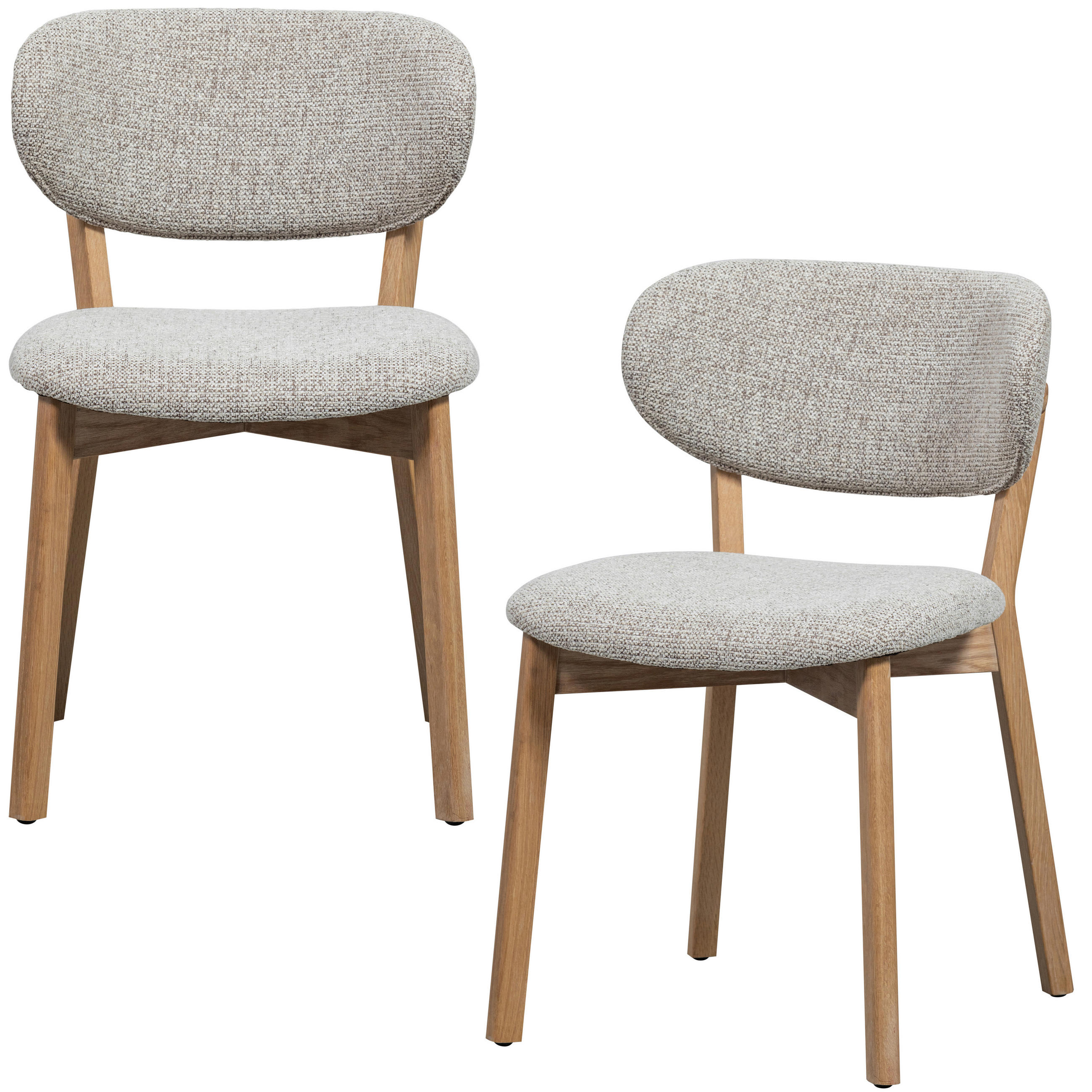 Livetastic Stuhl-Set Udar Natur 51x82x60 cm