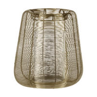 WINDLICHT - Goldfarben, LIFESTYLE, Glas/Metall (28/29cm)