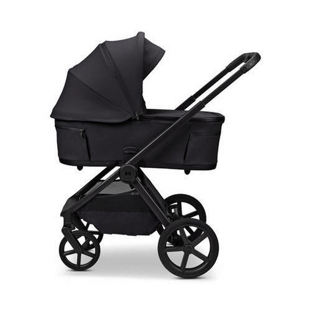 KOMBIKINDERWAGEN  Gio Fold ETPU  Onyx  - Schwarz, Basics, Textil/Metall (120/58/92cm) - Moon Edition