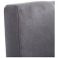 SESSEL Velours Anthrazit    - Anthrazit/Schwarz, Design, Kunststoff/Textil (68/76/60cm) - Carryhome