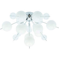 DECKENLEUCHTE EXPLOSION 57/38 cm   - Klar/Chromfarben, Design, Glas/Metall (57/38cm) - Näve
